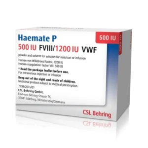 Haemate® P 500 IU FVIII / 1200 IU VWF