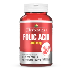 Herbiotics Folic Acid 60 Tablets 400mg