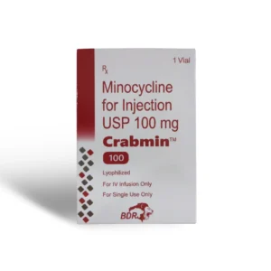 minocycline for injection USP 100 mg Crabmin vial